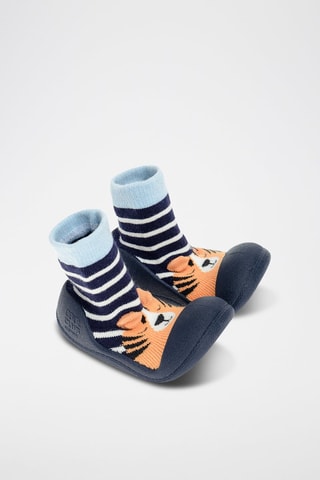 Chaussons-chaussettes - Bleu marine
