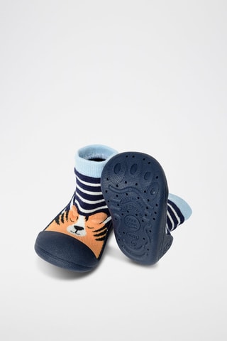 Chaussons-chaussettes - Bleu marine