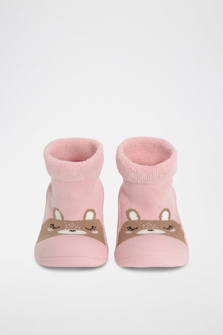 Chaussons-chaussettes - Rose