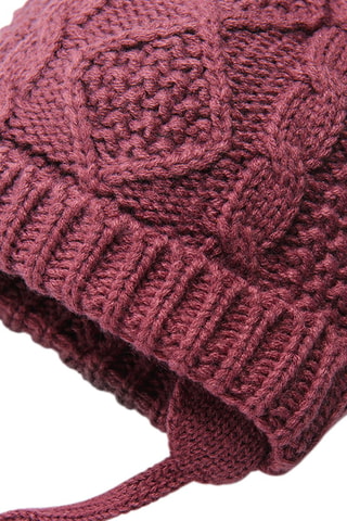 Bonnet aviateur Rose foncé