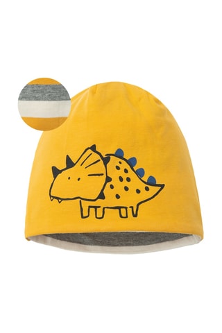 Bonnet réversible - Jaune