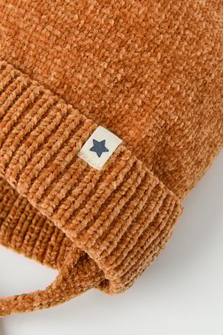 Bonnet à pompon - Marron clair