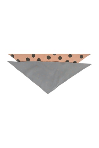 2 bandanas en coton biologique Gris
