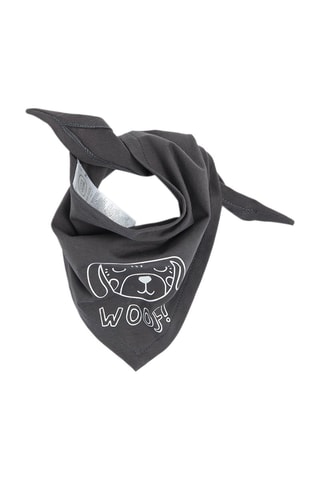 2 bandanas Anthracite et blanc