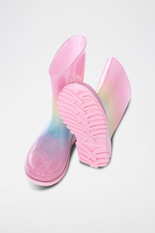 Bottes de pluie Rose et jaune