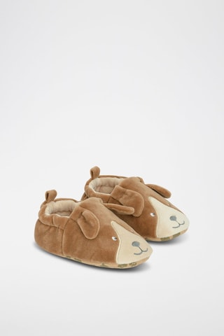 Pantoufles à oreilles - Marron clair