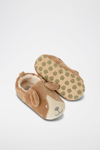 Pantoufles à oreilles - Marron clair