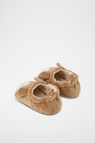 Pantoufles à oreilles - Marron clair