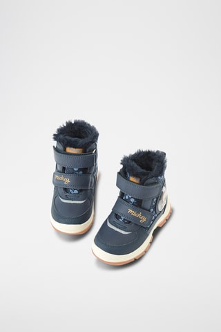 Baskets montates fourrées Mickey Disney - Bleu marine