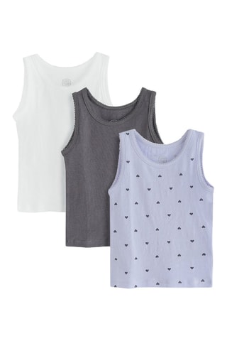 3 débardeurs - Blanc