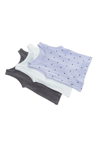 3 débardeurs - Blanc