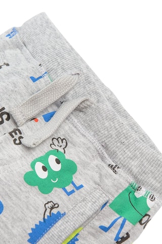 Jogging - Gris chiné et bleu cobalt