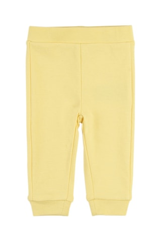 3 joggings en coton biologique - Turquoise, rose et jaune