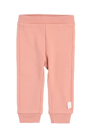 3 joggings en coton biologique - Rose, saumon et vert d’eau