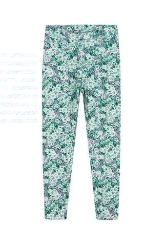 2 treggings - Vert et mauve