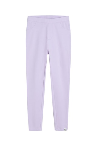 2 treggings - Vert et mauve