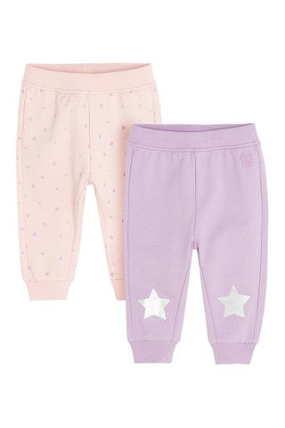 2 joggings - Rose et mauve