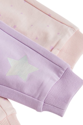 2 joggings - Rose et mauve