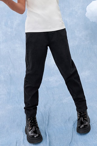 Jean taille haute - Noir