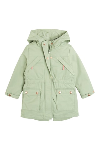 Parka 2-en-1 - Vert d’eau et rose poudré