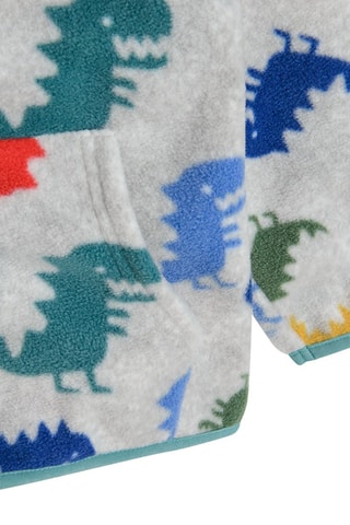 Veste polaire - Gris chiné et bleu clair