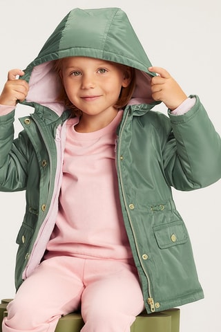 Parka 2 en 1 - Kaki et rose