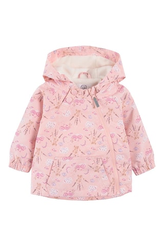 Parka à capuche Saumon