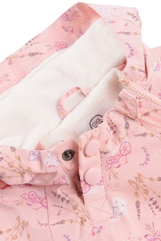 Parka à capuche Saumon