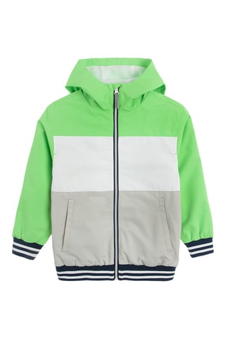 Veste à capuche - Vert clair et gris clair