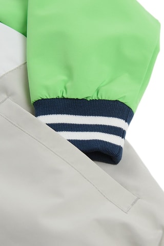 Veste à capuche - Vert clair et gris clair