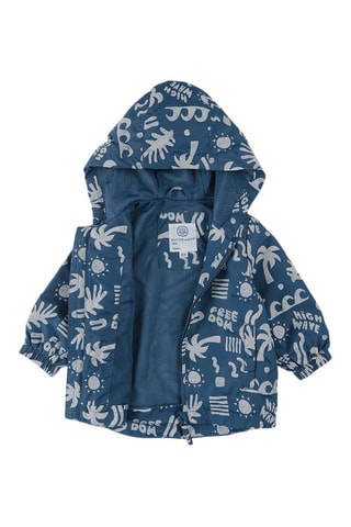 Veste à capuche - Bleu marine et gris clair