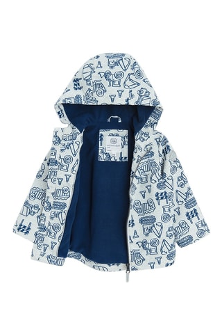 Ciré à capuche - Gris clair chiné