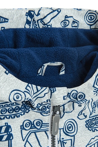 Ciré à capuche - Gris clair chiné