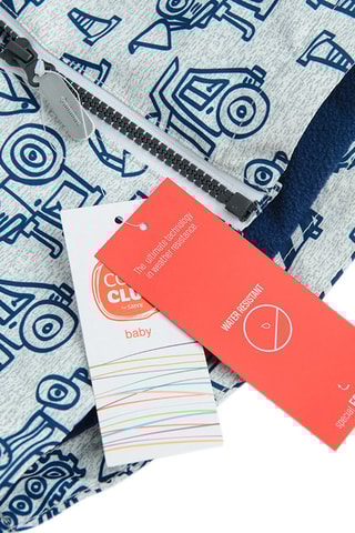 Ciré à capuche - Gris clair chiné