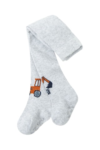 Collant antidérapant - Gris chiné