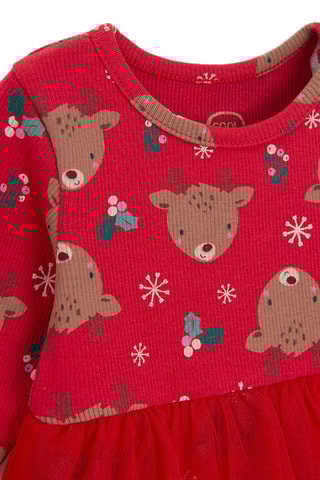 Robe trompe-l’œil - Rouge