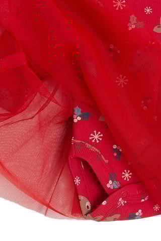 Robe trompe-l’œil - Rouge