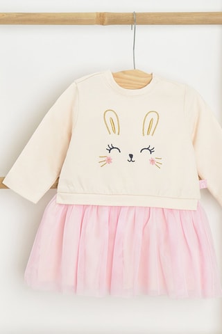 Robe trompe-l’œil - Ecru