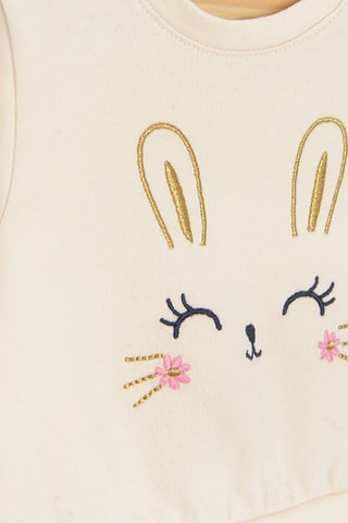 Robe trompe-l’œil - Ecru