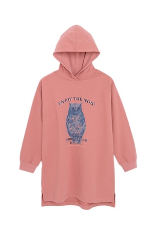Robe sweat - Rose clair