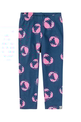 2 leggings Gris et bleu marine