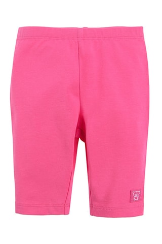 3 leggings - Indigo, blanc et fuchsia