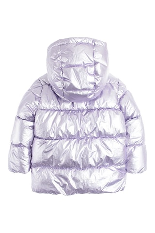 Doudoune à capuche - Mauve