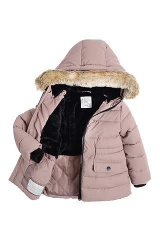 Doudoune à capuche - Rose