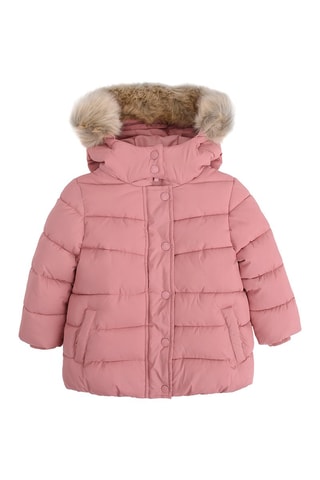 Doudoune à capuche - Vieux rose