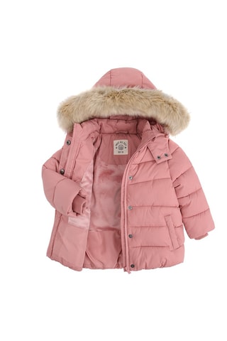 Doudoune à capuche - Vieux rose