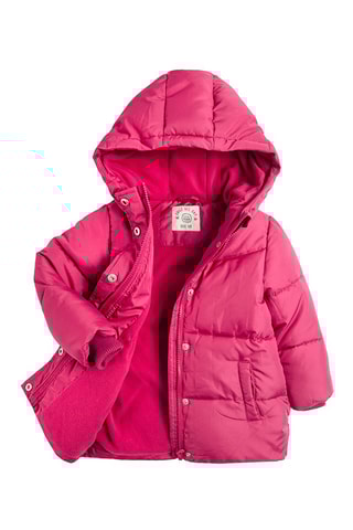 Doudoune à capuche - Fuchsia