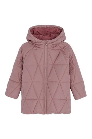 Doudoune à capuche - Vieux rose