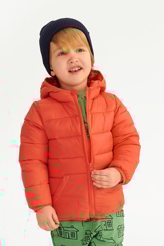 Doudoune à capuche - Orange