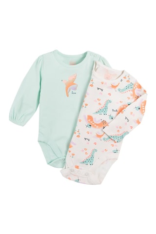 2 bodys - Vert d’eau et écru